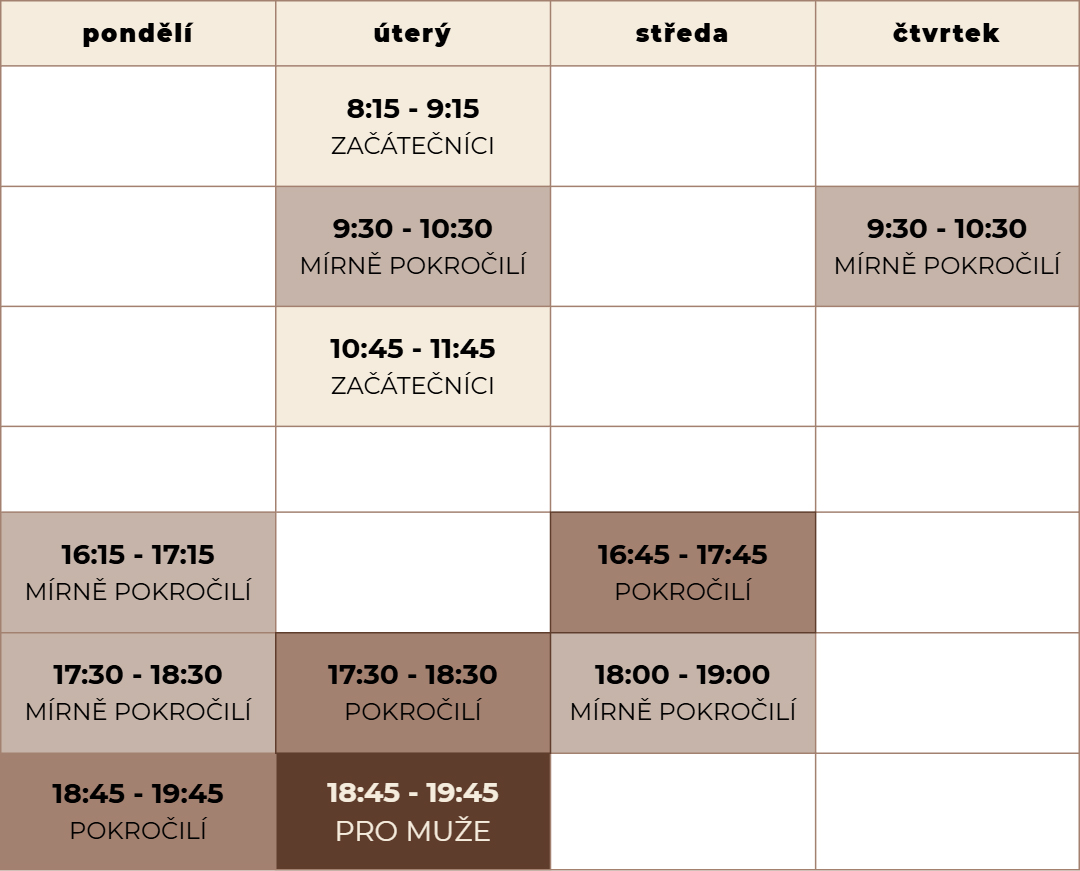 Rozvrh Anna Levhartová